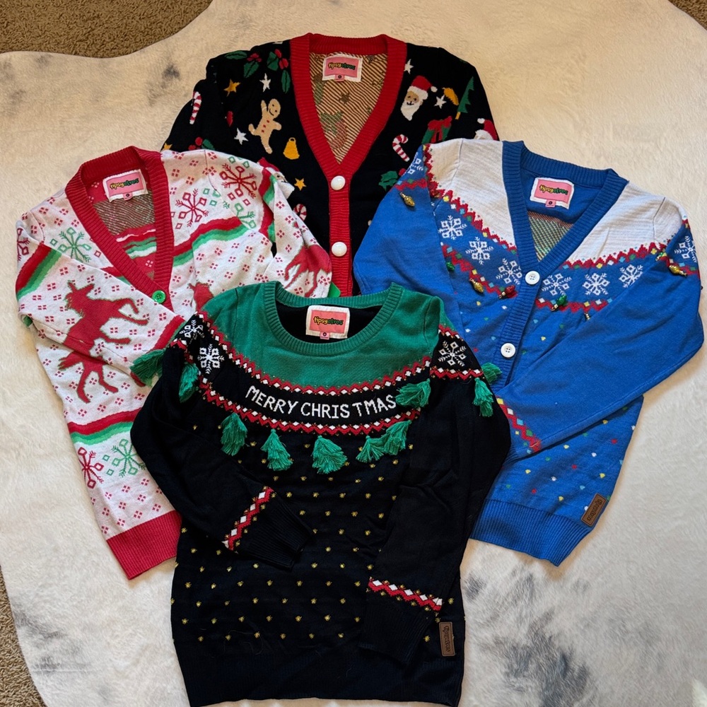 Bundle of Tipsy Elves Ugly Christmas Sweaters